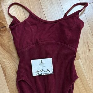Capezio Maroon Bodysuit